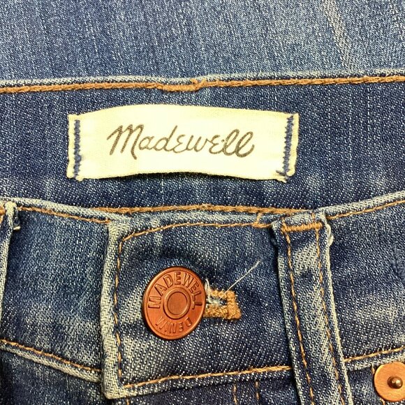 Madewell Cali Demi-Boot Jeans Womens 24 Raw Hem - Picture 10 of 13